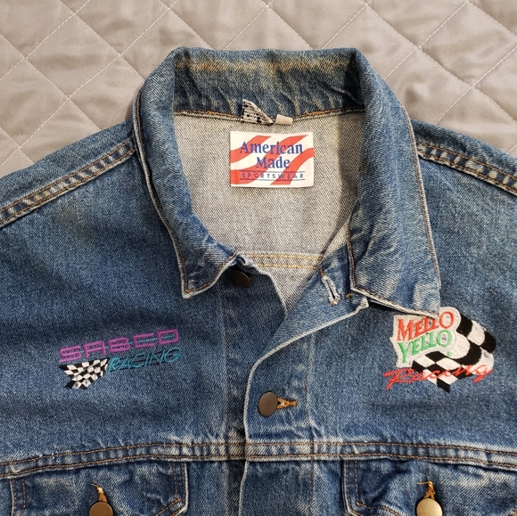 American Made Vintage NASCAR Jean jacket - Picture 3 of 4